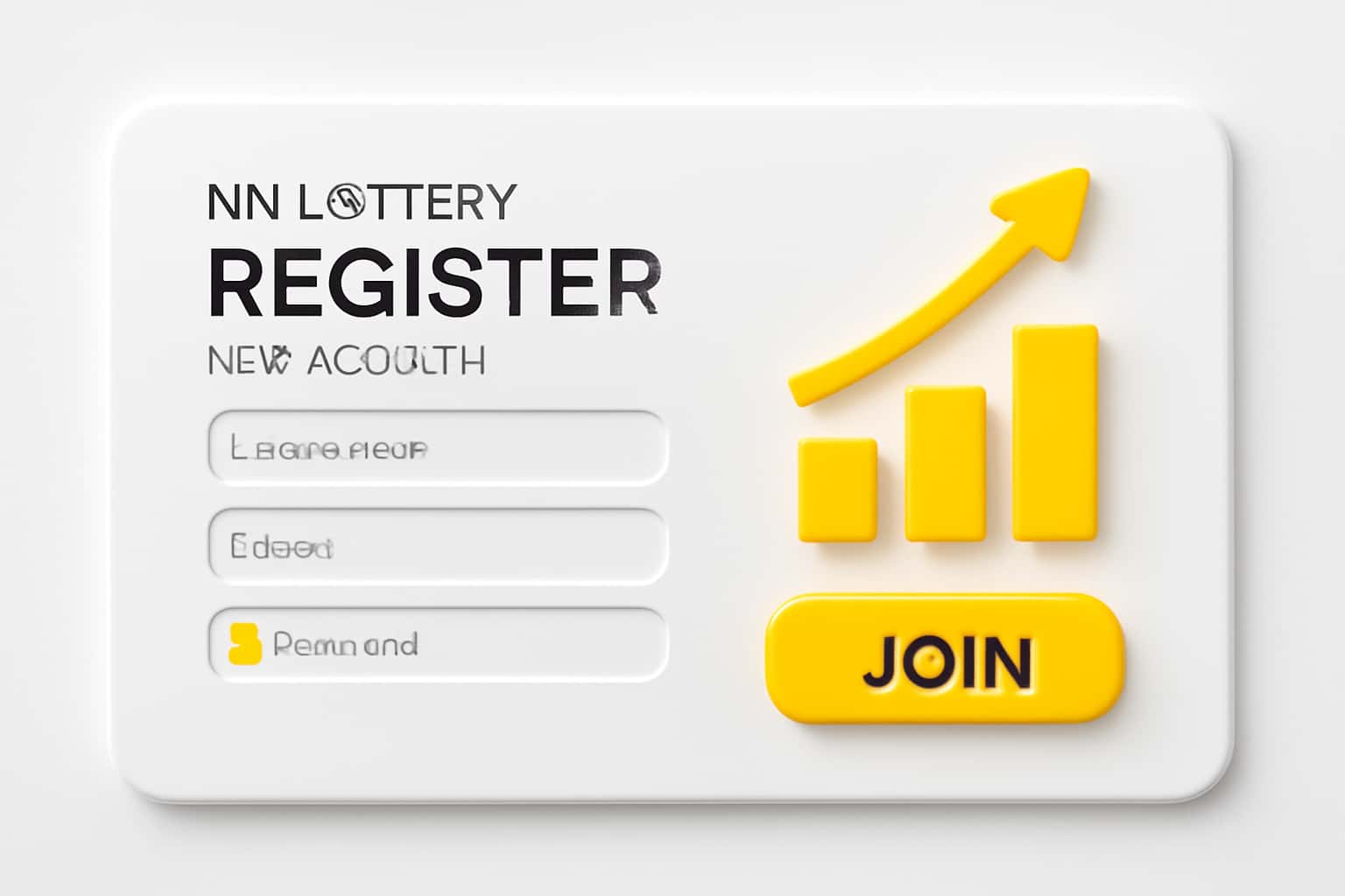 NN Lottery Register - New Account Interface