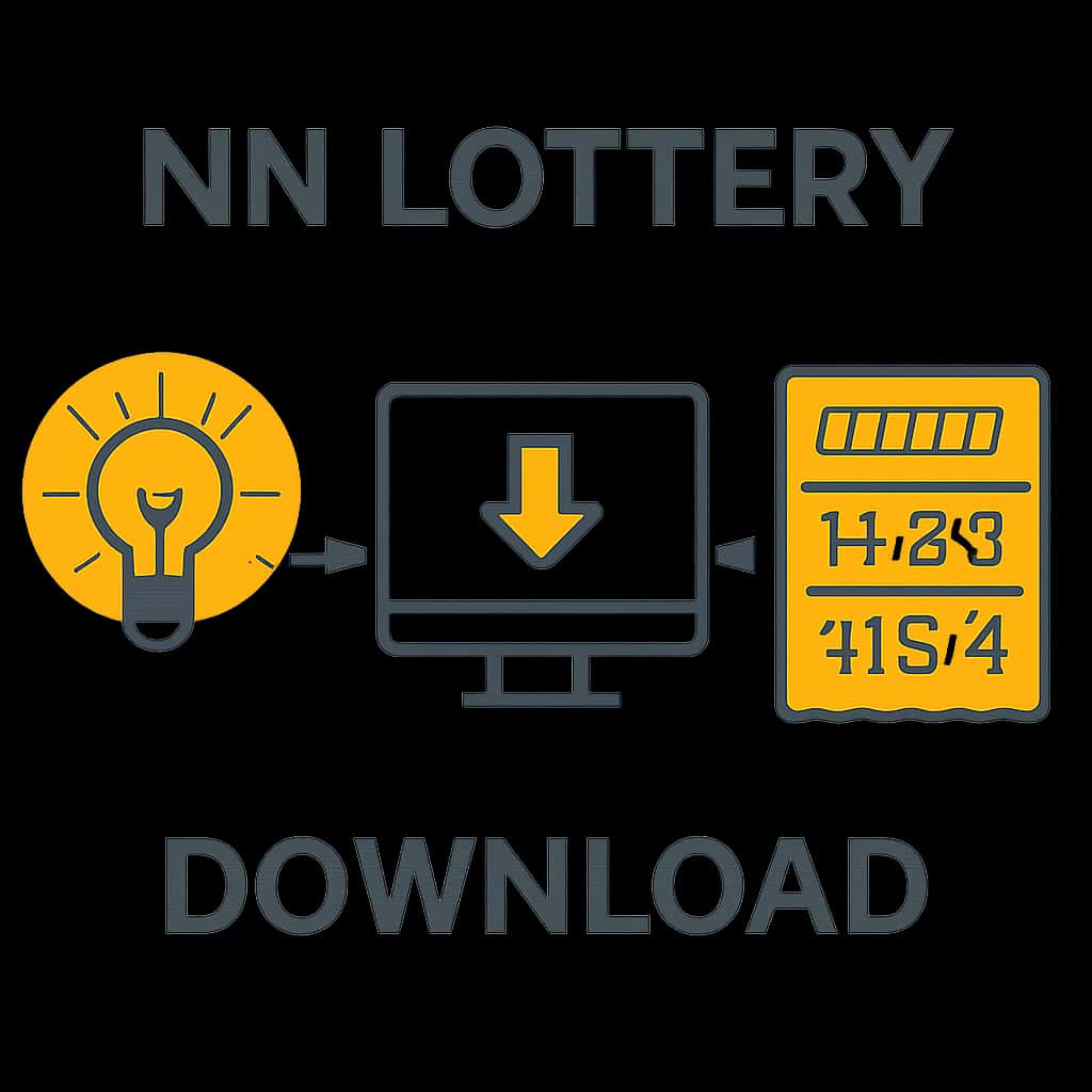 Diagram explaining NN Lottery APK installation process.