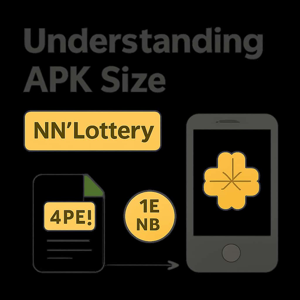 An educational illustration on the APK Size of NN Lottery.