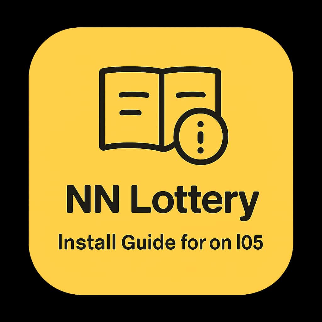 Icon representing the NN Lottery installation guide for iOS.