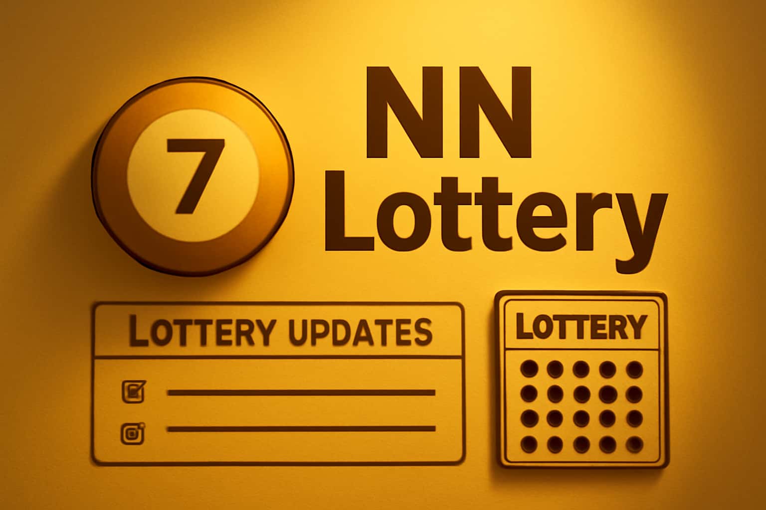 Informational scene depicting NN Lottery Updates with clear text.