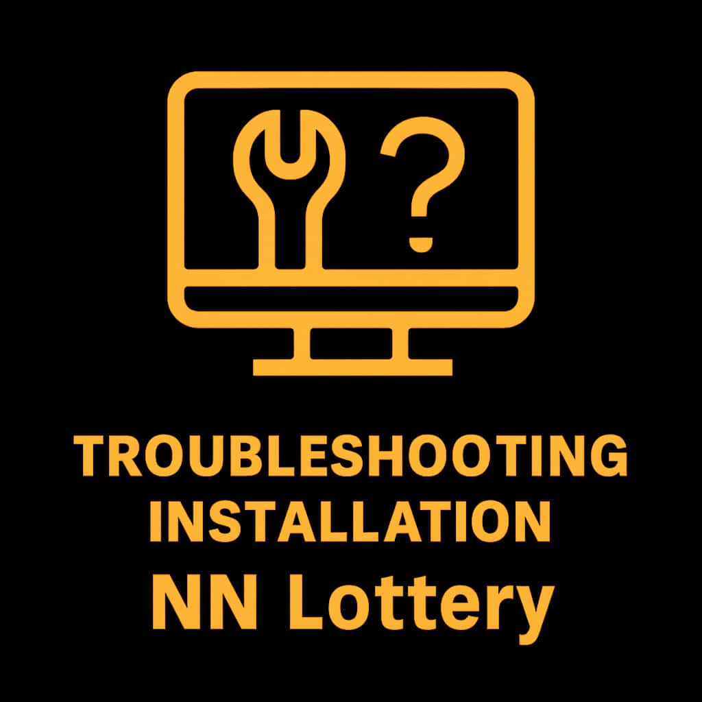 Icon representing NN Lottery installation troubleshooting.